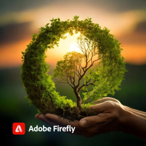 Arbuste tenu entre deux mains, illustrant l’idée que nous avons le pouvoir de cultiver et façonner notre environnement et nos choix de vie.