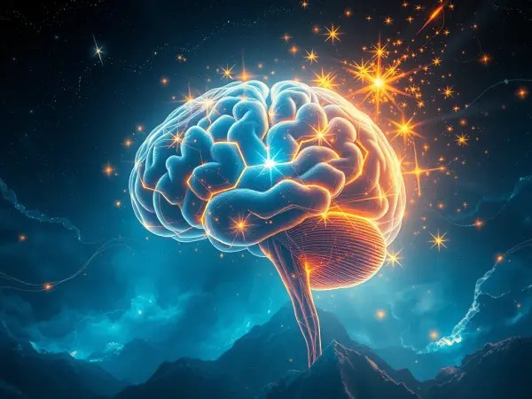 Illustration d’un cerveau stylisé montrant l’effet de l’autohypnose sur la neuroplasticité et la régulation des émotions